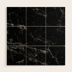 Black Marble Wood Wall Art Gallery Image 1