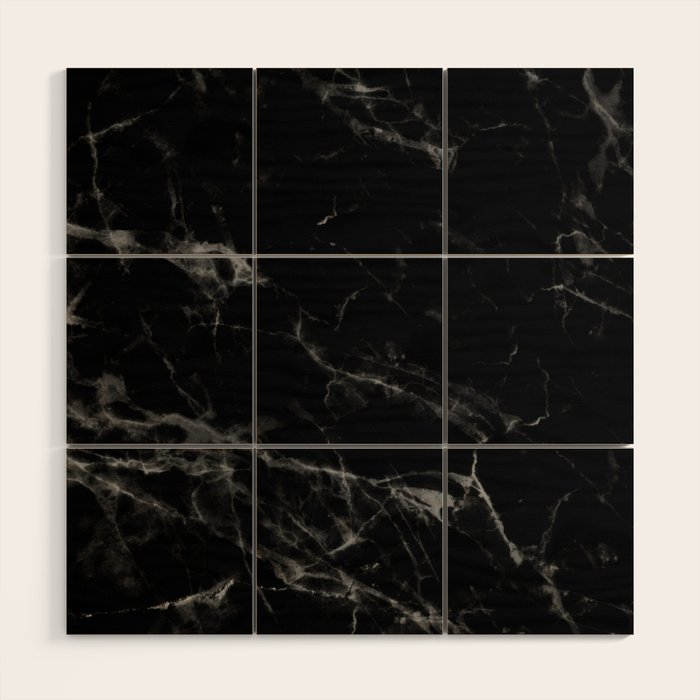 Black Marble Wood Wall Art Gallery Image 1