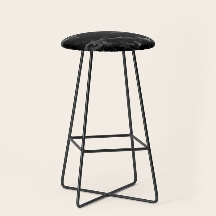Black Marble Stool Gallery Image 1