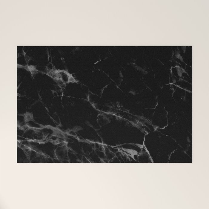 Black Marble Welcome Mat Gallery Image 1