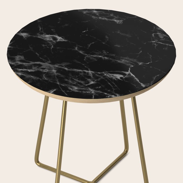 Black Marble Side Table Gallery Image 2
