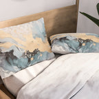 Splash of gold Pillow Sham Gallery Image 2