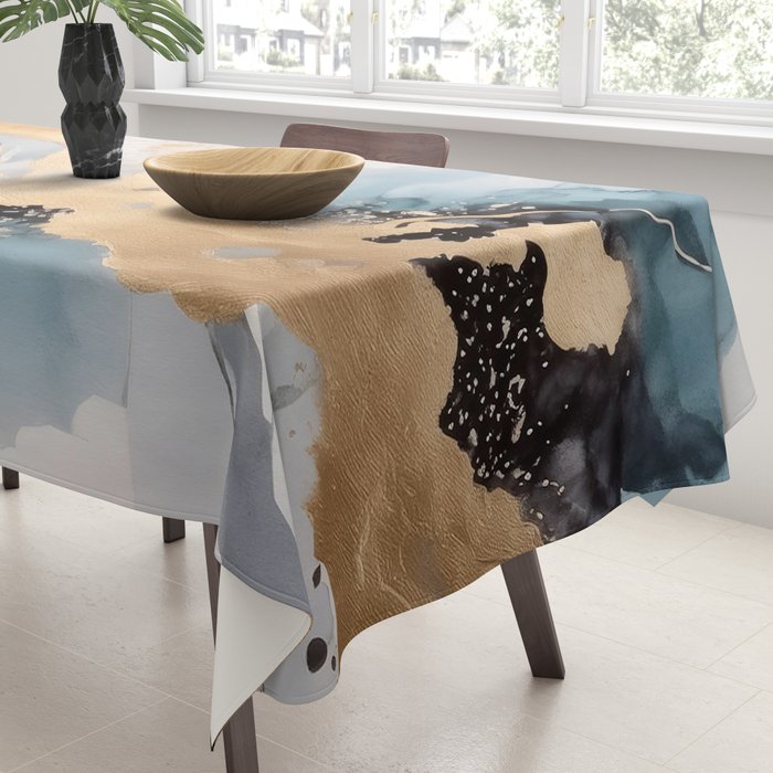 Splash of gold Tablecloth Gallery Image 3