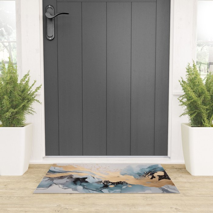 Splash of gold Welcome Mat Gallery Image 3