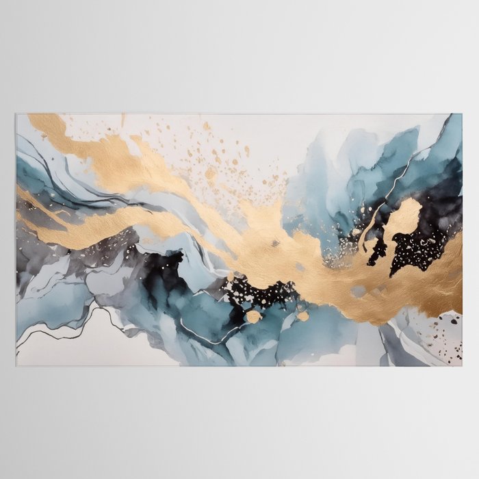 Splash of gold Tablecloth Gallery Image 2