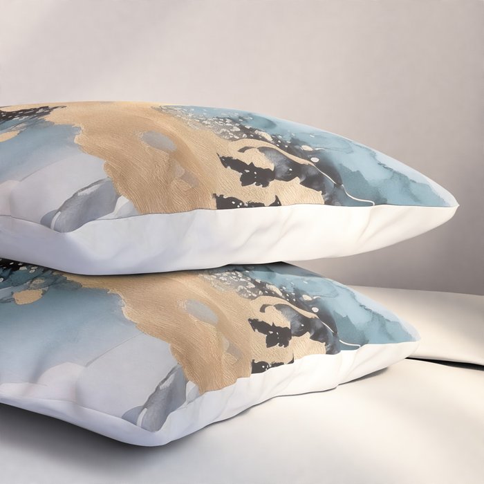 Splash of gold Pillow Sham Gallery Image 3