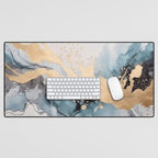 Splash of gold Desk Mat Gallery Image 1