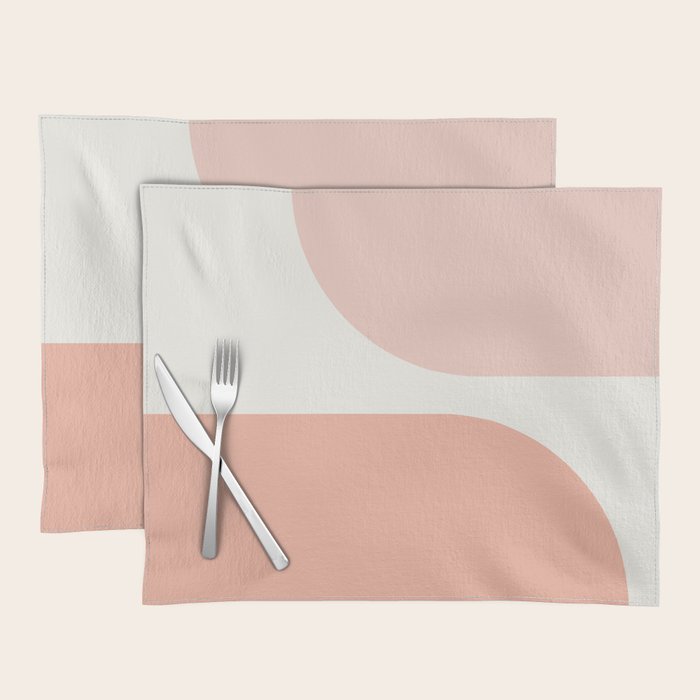 Modern Minimal Arch Abstract XXXI Placemat Gallery Image 1