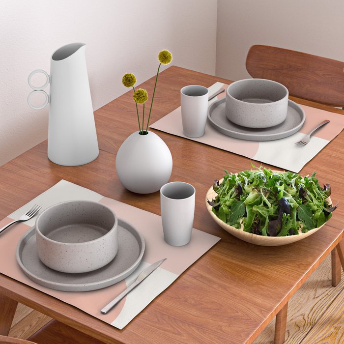 Modern Minimal Arch Abstract XXXI Placemat Gallery Image 2