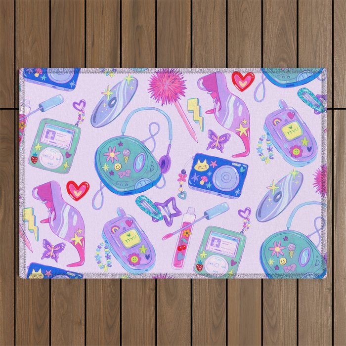 Y2K Vibes Outdoor Rug Gallery Image 1