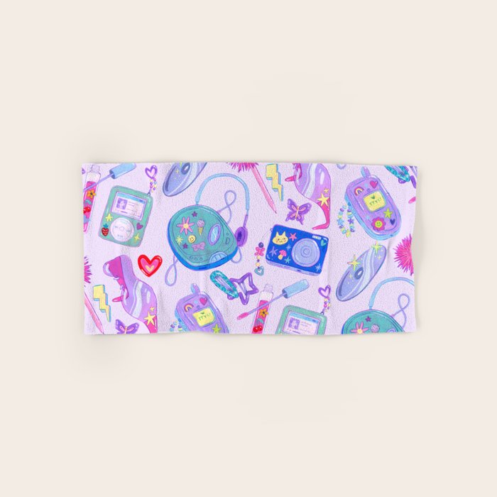 Y2K Vibes Bath Towel Gallery Image 1