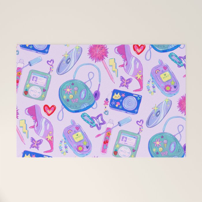 Y2K Vibes Welcome Mat Gallery Image 1