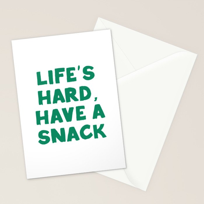 Retro Snack Humor for Food Lovers Stationery Card Gallery Image 2