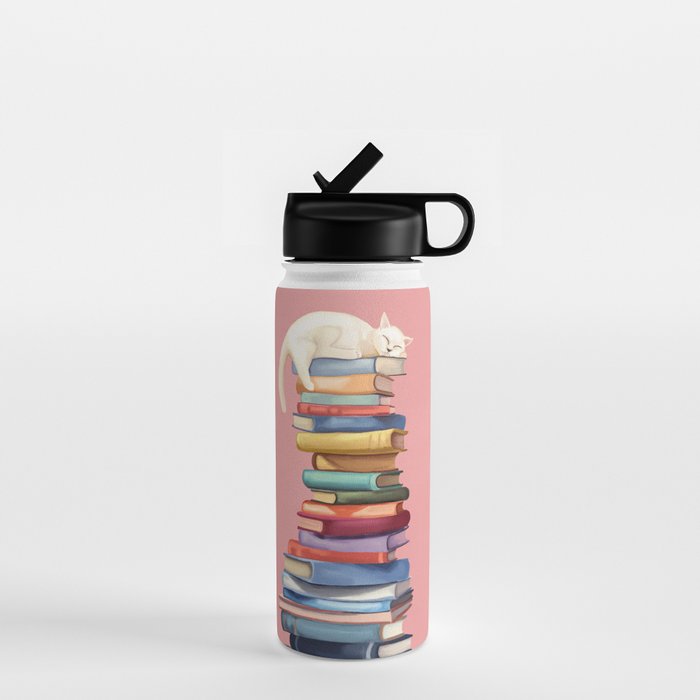 Where the Cat Dreams Water Bottle Gallery Image 1