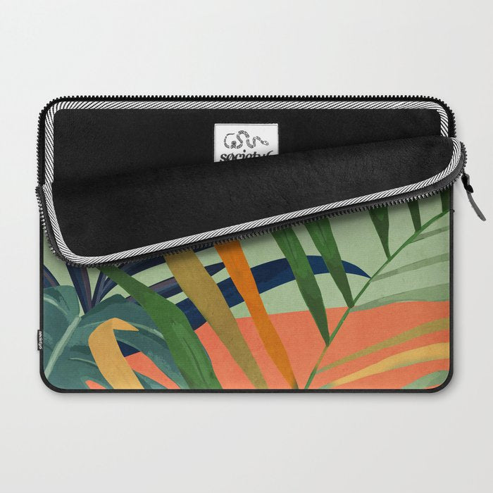 Abstract Art Tropical Leaves 117 Laptop Sleeve Gallery Image 2