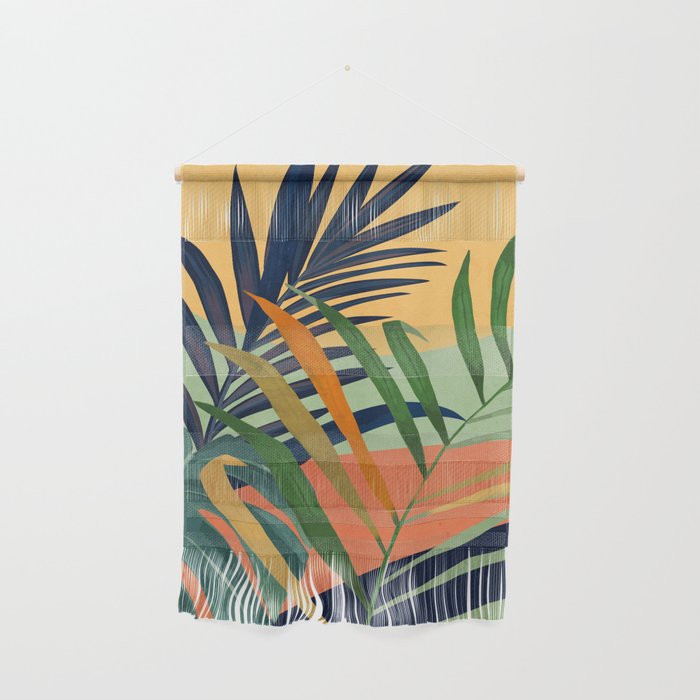 Abstract Art Tropical Leaves 117 Wall Hanging Gallery Image 1