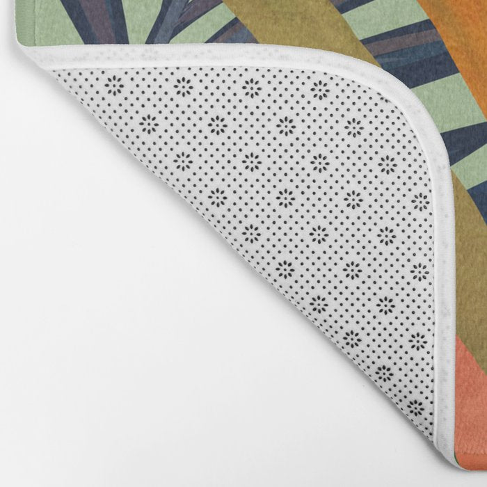 Abstract Art Tropical Leaves 117 Bath Mat Gallery Image 2