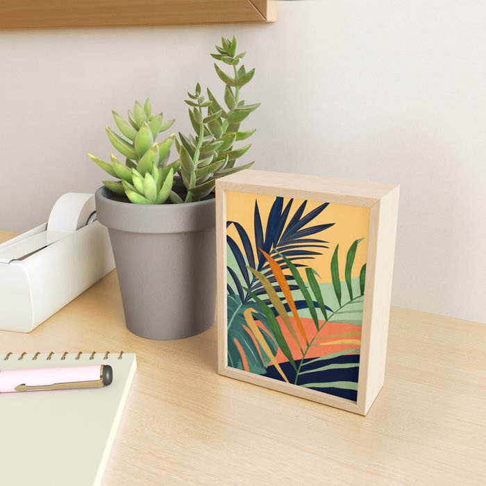 Abstract Art Tropical Leaves 117 Mini Art Print Gallery Image 2