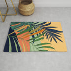 Abstract Art Tropical Leaves 117 Rug Gallery Image 1