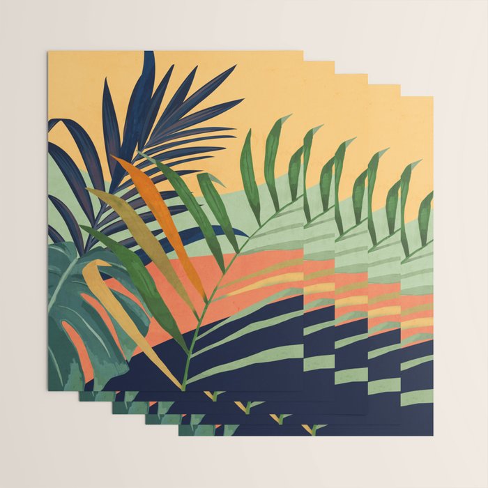 Abstract Art Tropical Leaves 117 Wrapping Paper Gallery Image 3