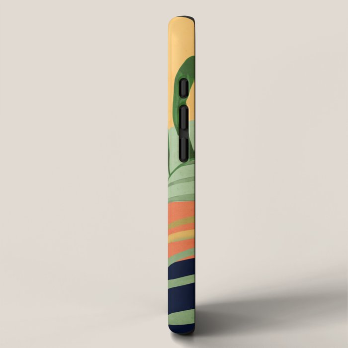 Abstract Art Tropical Leaves 117 iPhone Case Gallery Image 2