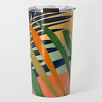 Abstract Art Tropical Leaves 117 Travel Mug Gallery Image 1