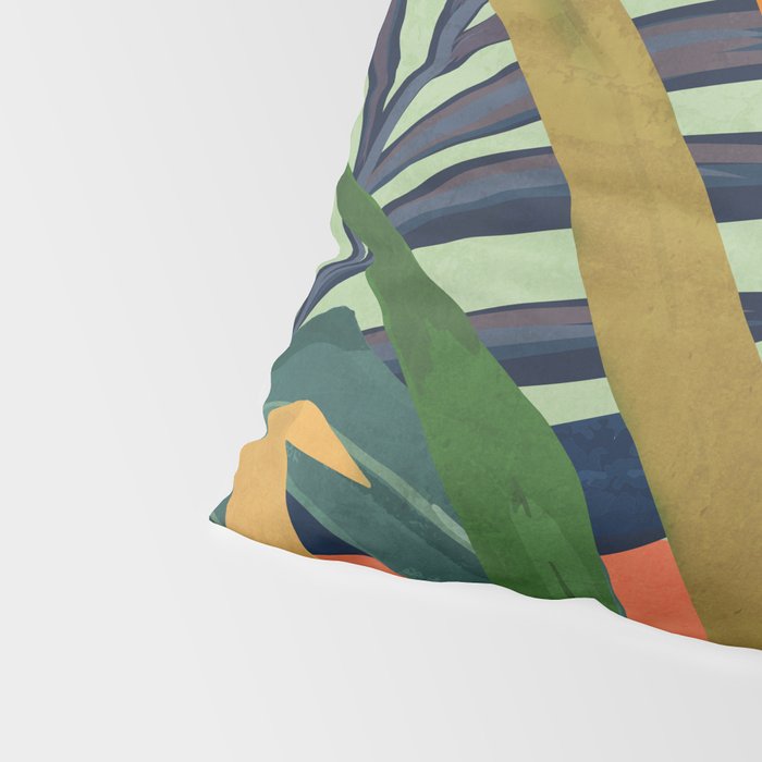 Abstract Art Tropical Leaves 117 Pillow Sham Gallery Image 4