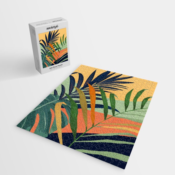 Abstract Art Tropical Leaves 117 Jigsaw Puzzle Gallery Image 2