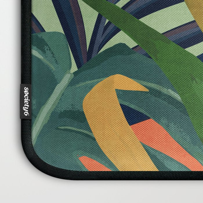 Abstract Art Tropical Leaves 117 Laptop Sleeve Gallery Image 3