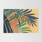 Abstract Art Tropical Leaves 117 Rug Gallery Image 2