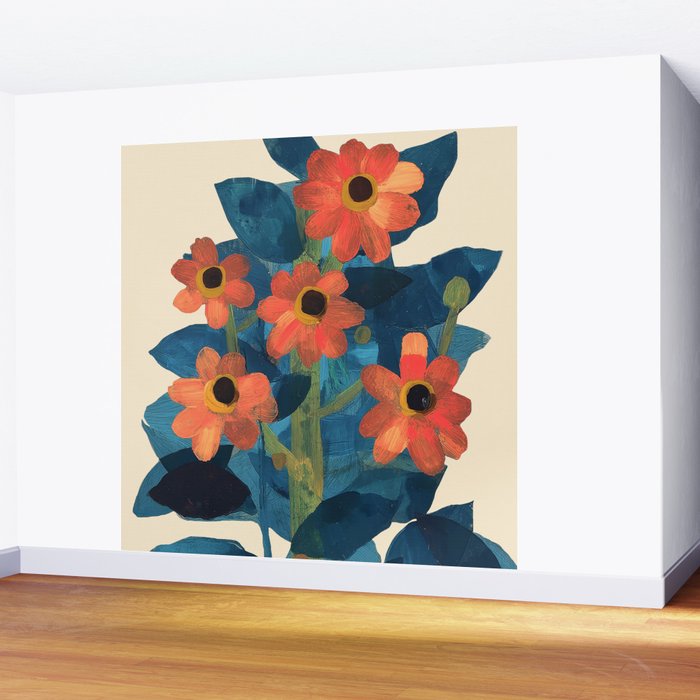 Mexican Sunflower Study Wall Mural Gallery Image 2