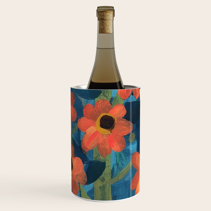 Mexican Sunflower Study Wine Chiller Gallery Image 1