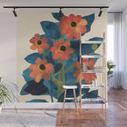 Mexican Sunflower Study Wall Mural Gallery Image 1