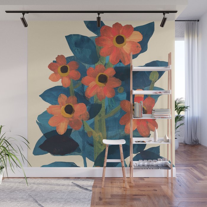 Mexican Sunflower Study Wall Mural Gallery Image 1