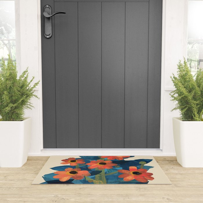 Mexican Sunflower Study Welcome Mat Gallery Image 3