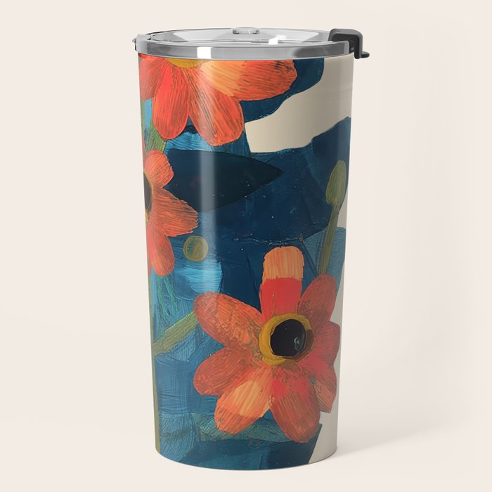 Mexican Sunflower Study Travel Mug Gallery Image 2