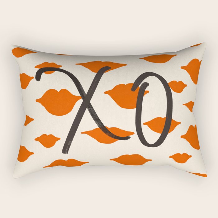 Kisses XO Rectangular Pillow Gallery Image 2