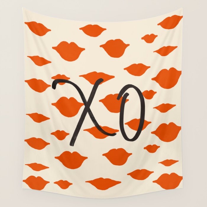 Kisses XO Wall Tapestry Gallery Image 1