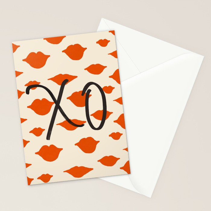 Kisses XO Stationery Card Gallery Image 2