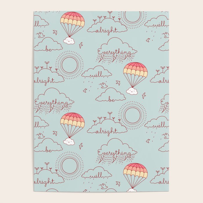 Everything will be alright pattern Poster Gallery Image 4