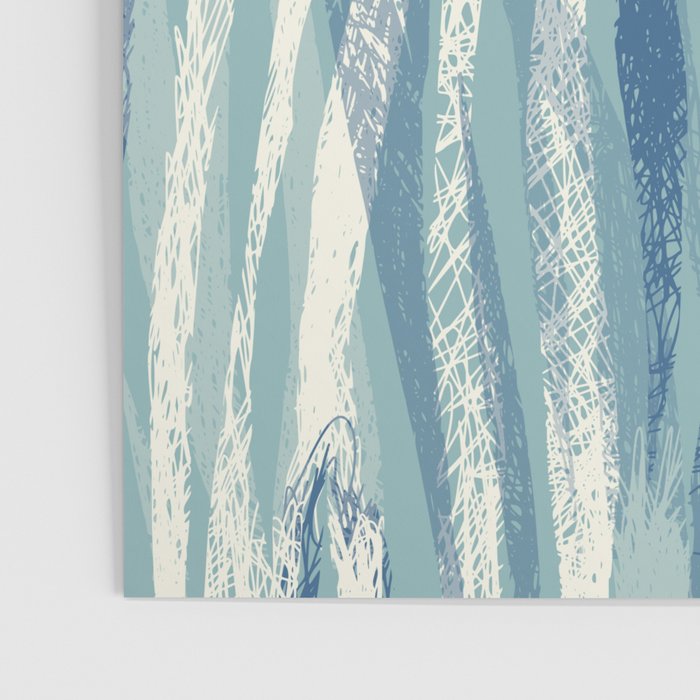 Wildlife Safari animal print blue Poster Gallery Image 3