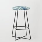 Wildlife Safari animal print blue Stool Gallery Image 1