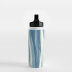 Wildlife Safari animal print blue Water Bottle Gallery Image 2