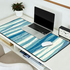 Wildlife Safari animal print blue Desk Mat Gallery Image 2