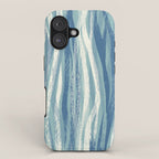 Wildlife Safari animal print blue iPhone Case Gallery Image 1