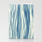Wildlife Safari animal print blue Stationery Card Gallery Image 2