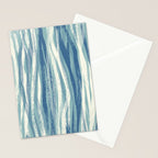 Wildlife Safari animal print blue Stationery Card Gallery Image 2