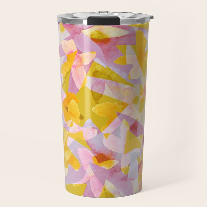 Watercolor Blooms #2 Travel Mug Gallery Image 1
