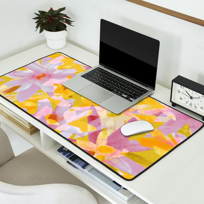 Watercolor Blooms #2 Desk Mat Gallery Image 2
