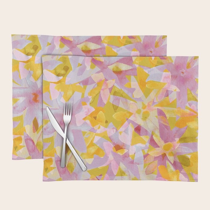Watercolor Blooms #2 Placemat Gallery Image 1